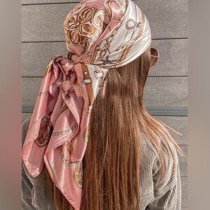 Pink Summer Scarf Square